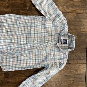 Johnnie-O boys prep-perfomance button down shirt. Size 10